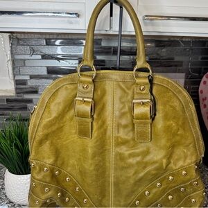 Olive Green Studded Women's Bag